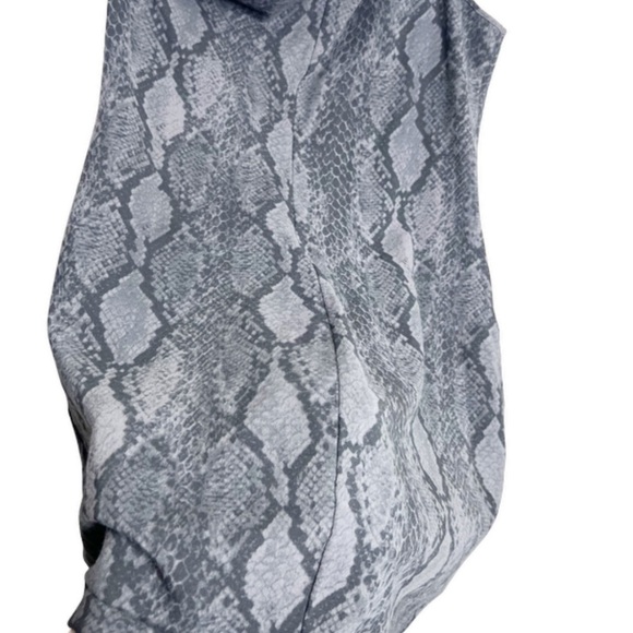 Express Women’s Snakeskin One Shoulder Bodycon Tight Formal Sexy Mini Dress - Picture 11 of 16